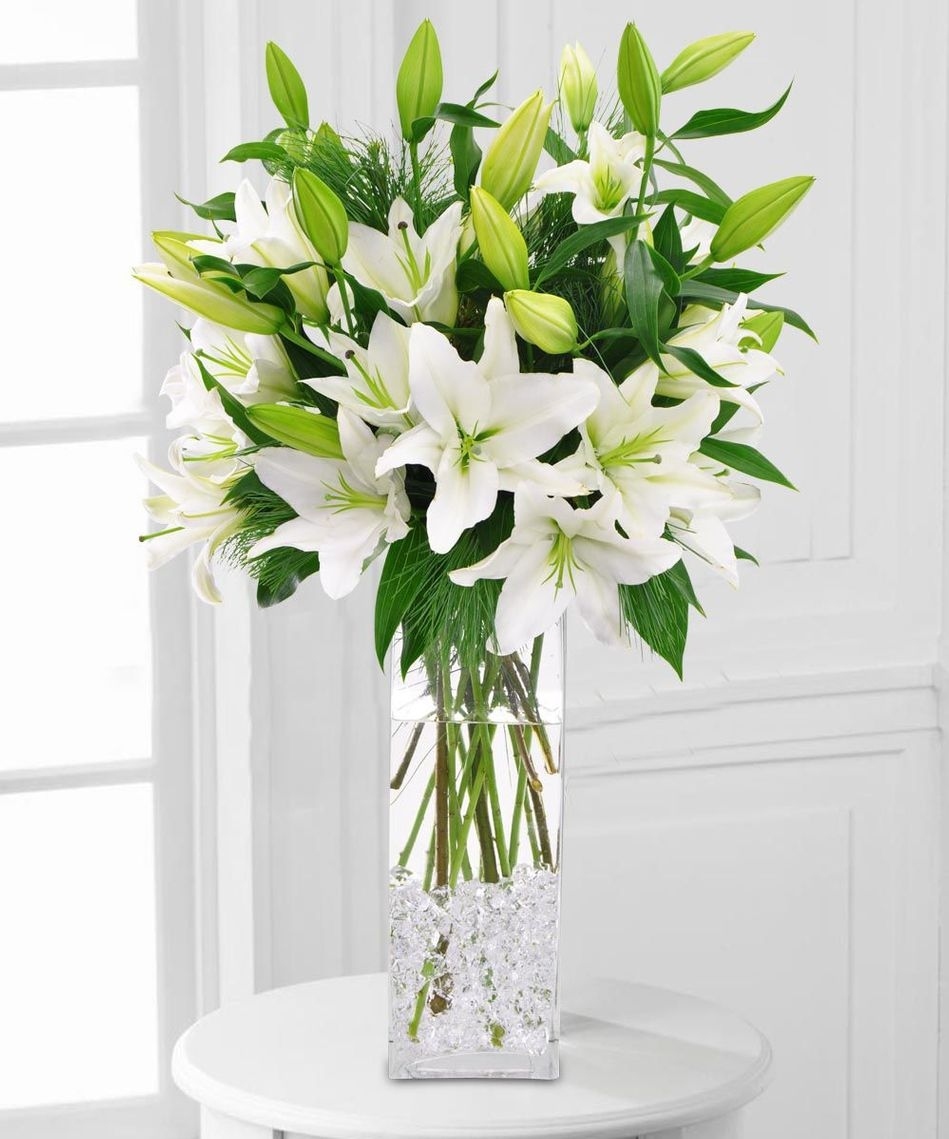 (image for) Elegant White Lilies Bouquet